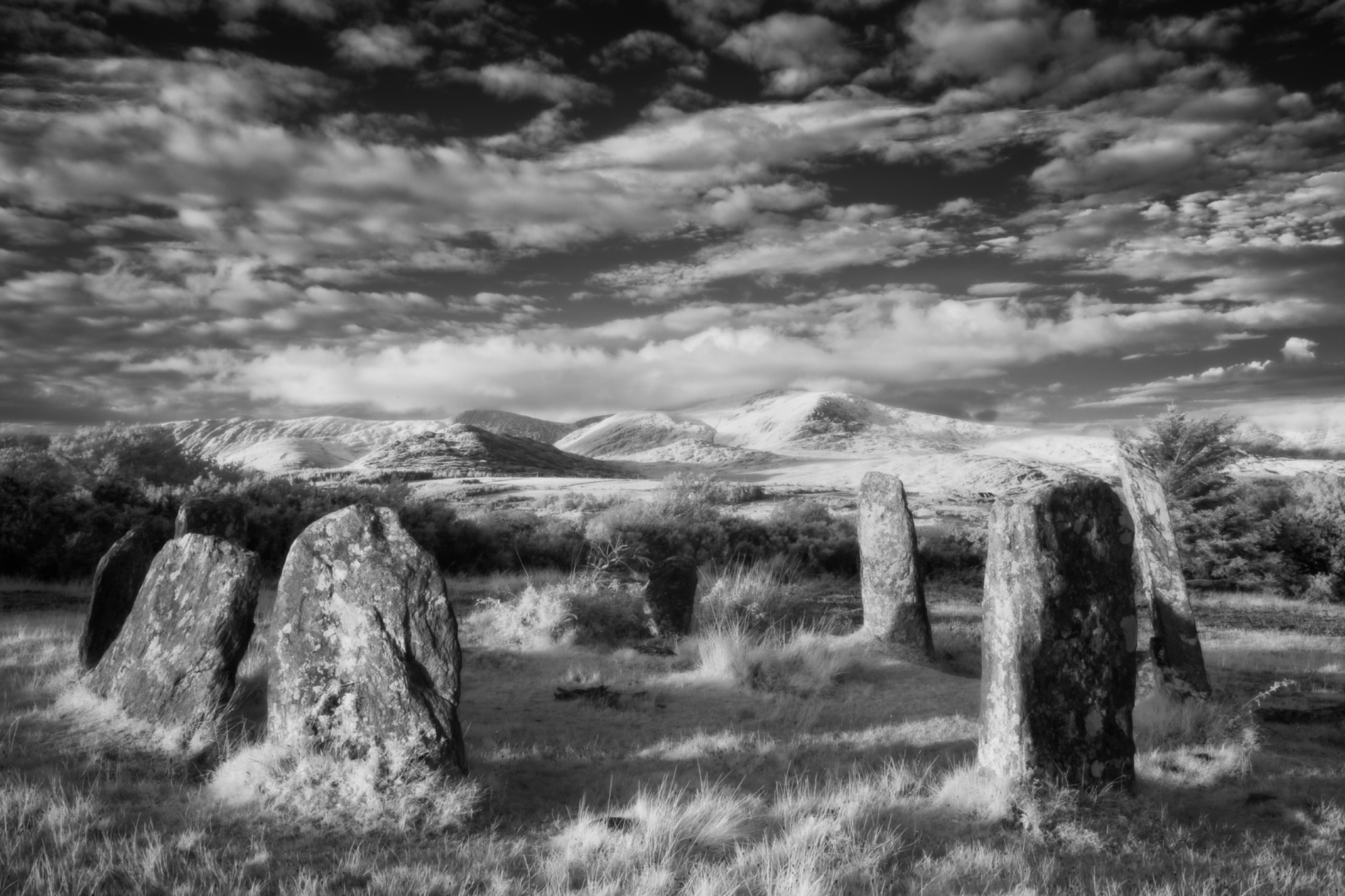 Derreenataggart Stone Circle, County Cork, Ireland.